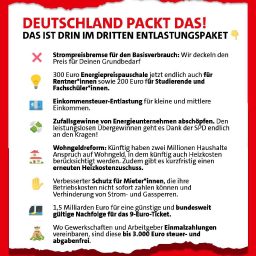 Inhalt des dritten Entlastungspakets